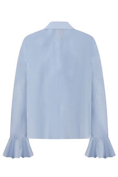 Сорочка з шлярками, синя фото