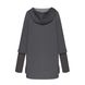 DARK GRAY HOODIE WITH A ZIPPER, XS