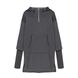 DARK GRAY HOODIE WITH A ZIPPER, XS