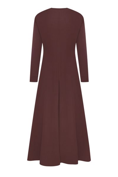 Jersey dress, brown photo