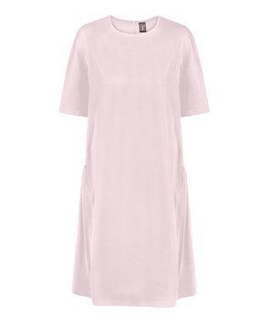 Silk light pink dress photo