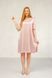 Silk light pink dress, S
