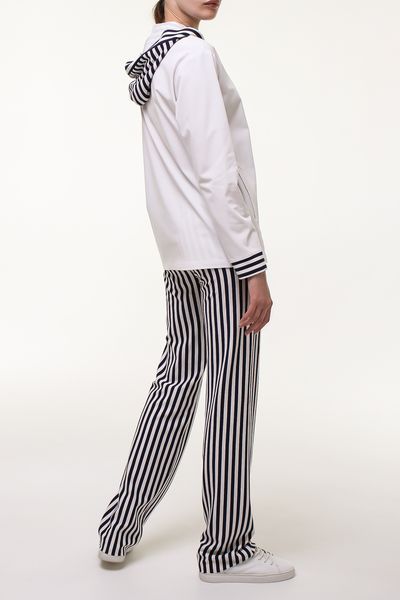 BLUE AND WHITE STRIPED TROUSERS photo