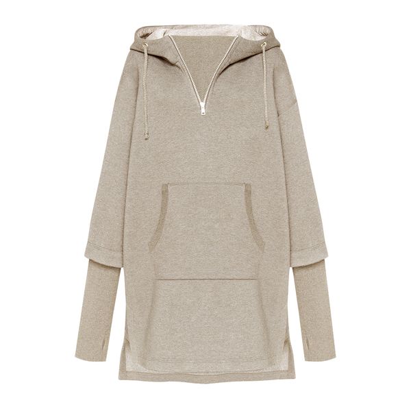 BEIGE MELANGE HOODIE photo