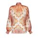 SILK, ORANGE BLOUSE, XXL