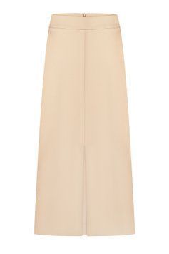 Спідниця джерсі, бежева  фото