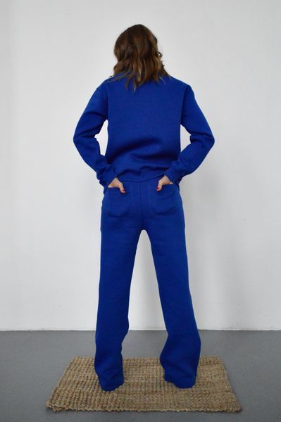 Брюки сині футер фото