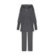 DARK GRAY TROUSERS WITH FLEECE, XS