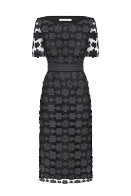 Сукня з кружева чорна фото
