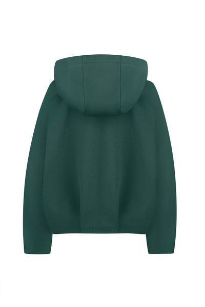 Бомбер зелений, трикотажний фото