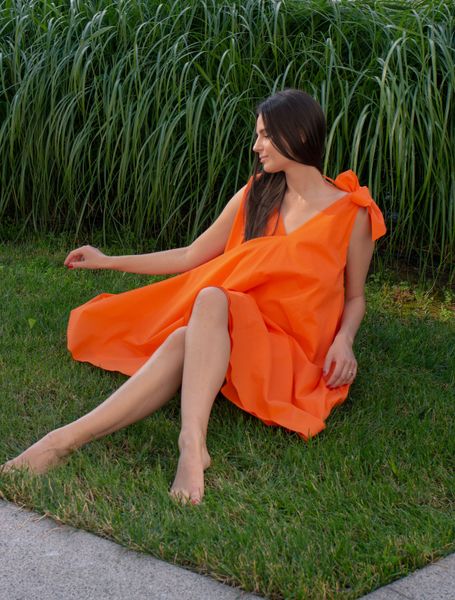 Сукня вуаль помаранчева фото