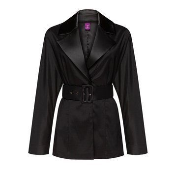 BLACK SILK JACKET photo