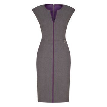 GRAY DRESS WITH EDGE photo