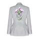 LIGHT GRAY JACKET WITH EMBROIDERY, M