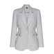 LIGHT GRAY JACKET WITH EMBROIDERY, M