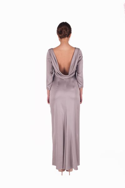 SILK GRAY DRESS photo