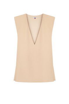 Жилет бежевий, джерсі фото