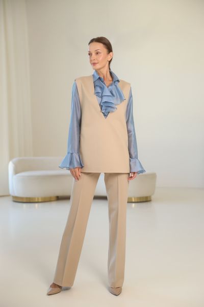 Жилет бежевий, джерсі фото Жилет бежевий, джерсі фото