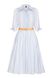 Сукня в біло - блакитну смужку, бавовняна SUL2305 фото 1