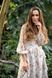 SILK DRESS, WHITE-PINK, S