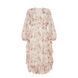 SILK DRESS, WHITE-PINK, S