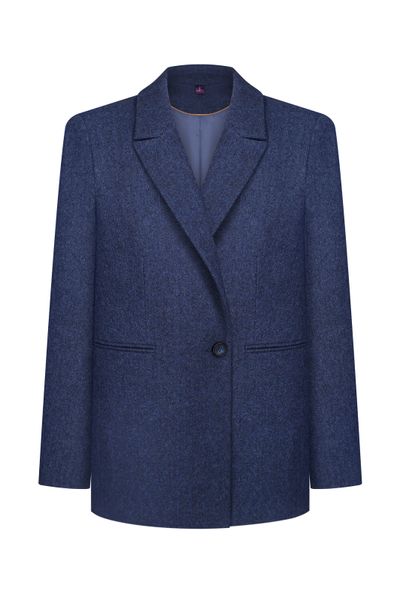 Blue wool jacket photo