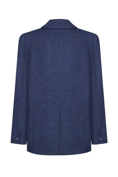 Пальто-жакет, синій фото