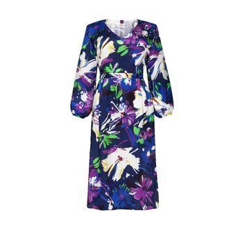 FLORAL SILK DRESS photo