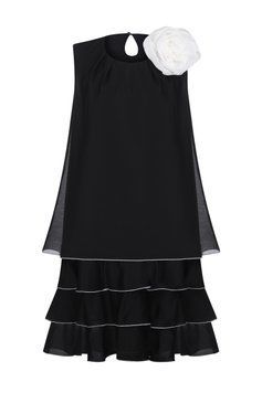 Silk dress black photo