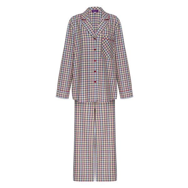 Blue checked pajamas photo