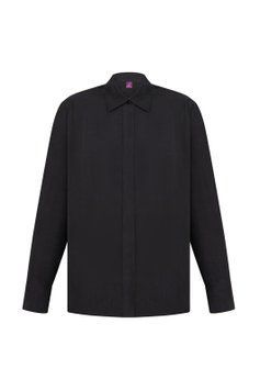 Black, silk shirt photo