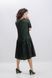 Dark green silk dress, S