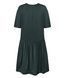 Dark green silk dress, S