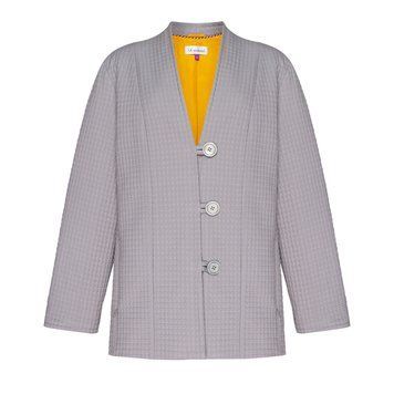 GRAY QUILTED JACKET photo