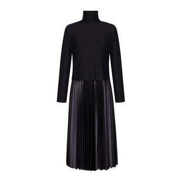 BLACK DRESS WITH SILK SKIRT photo
