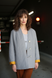 GRAY QUILTED JACKET, XS