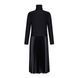 BLACK DRESS WITH SILK SKIRT, L