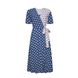 DRESS IN PEAS BLUE, S