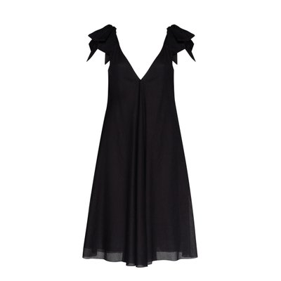 Сукня вуаль чорна фото