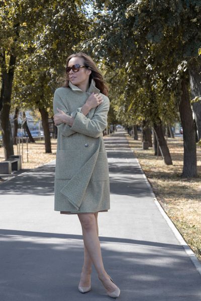 Olive coat photo Olive coat photo