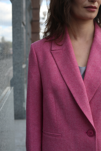 PINK WOOL JACKET photo