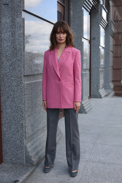 PINK WOOL JACKET photo