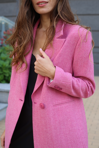 PINK WOOL JACKET photo