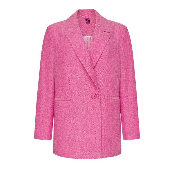 PINK WOOL JACKET photo