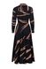 Silk black and beige dress, S