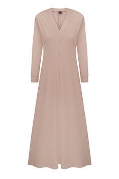 Jersey dress, beige photo