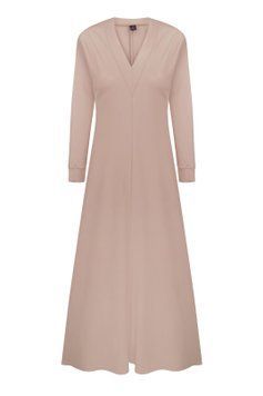 Сукня джерсі, бежева фото