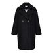 BLACK FAUX FUR COAT, L